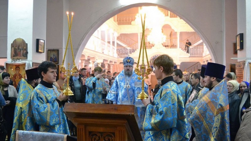 Божественную Литургию совершил Викарий Калужской епархии епископ Людиновский Никита