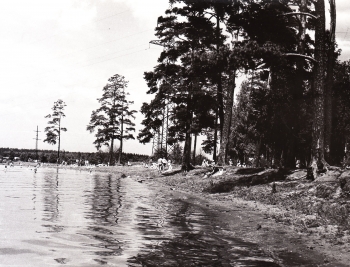 Пляж "Сосны". Людиново. Красный городок. 1976 год.