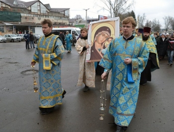 Крестный ход по улицам города Людиново