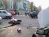 Мотоцикл столкнулся с автомобилем на ул. Ленина